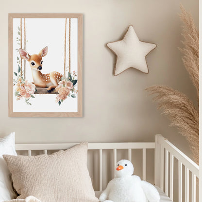 Affiche Biche & Balancelle Fleurie - Atelier Les Jolies Choses  