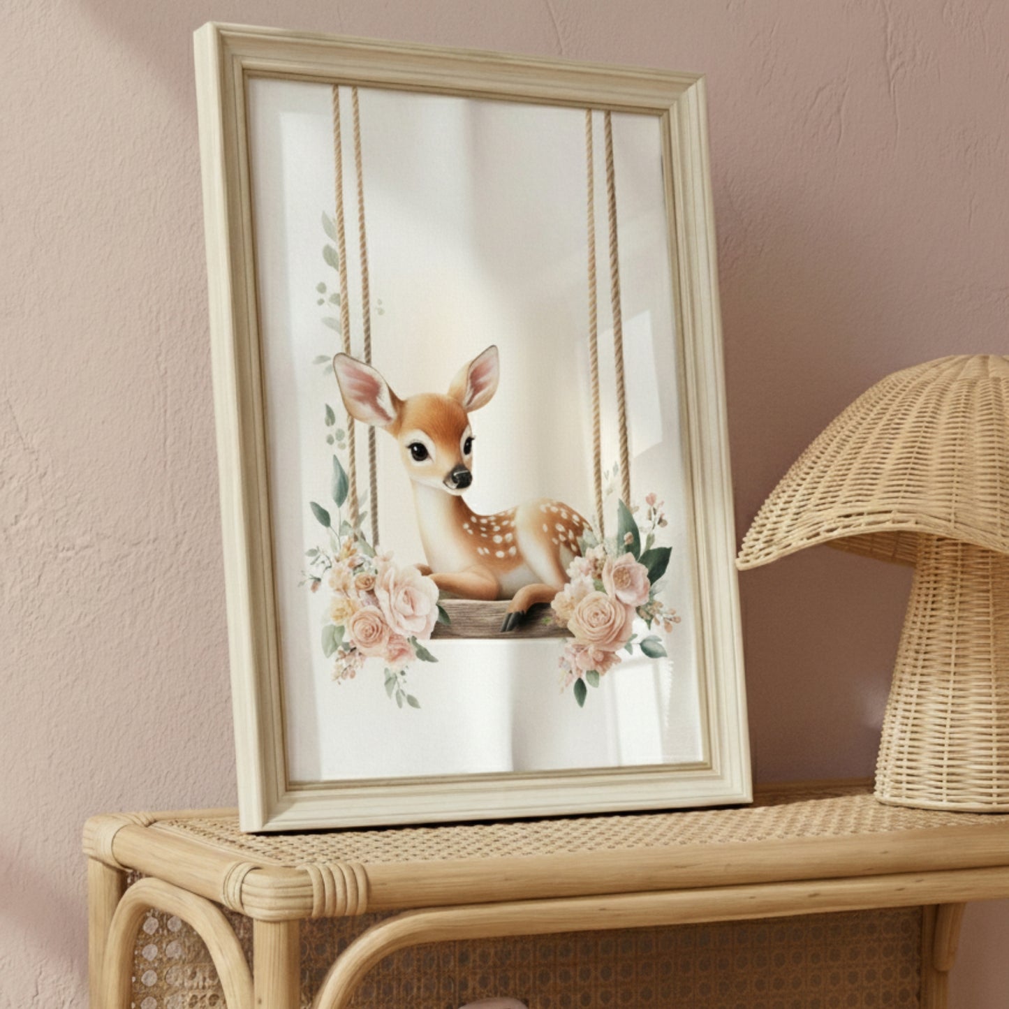 Affiche Biche & Balancelle Fleurie - Atelier Les Jolies Choses  