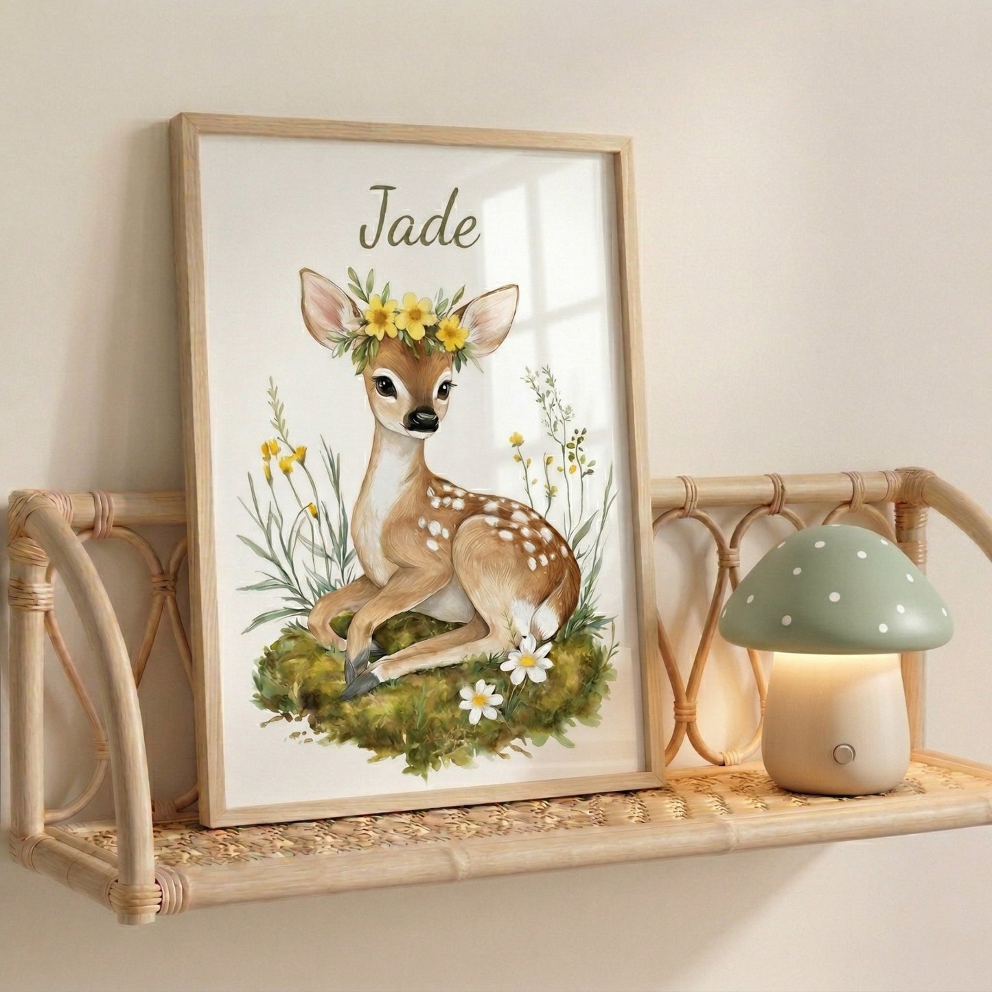 Affiche Biche - La clairière enchantée - Atelier Les Jolies Choses  