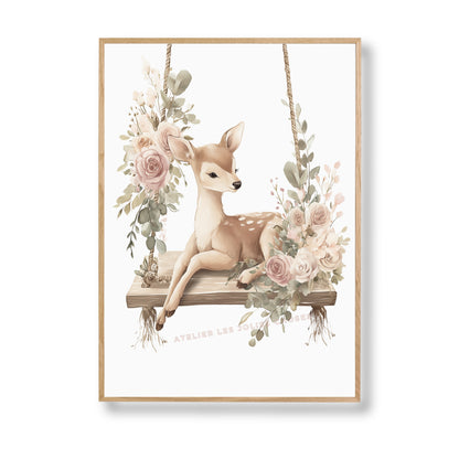 Affiche Biche - Un instant suspendu - Atelier Les Jolies Choses  