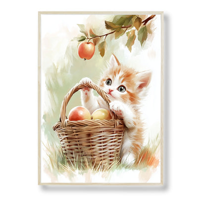 Affiche Chat &  Pommier - Atelier Les Jolies Choses  