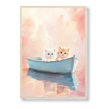 Affiche Chatons &  Sunset - Atelier Les Jolies Choses  