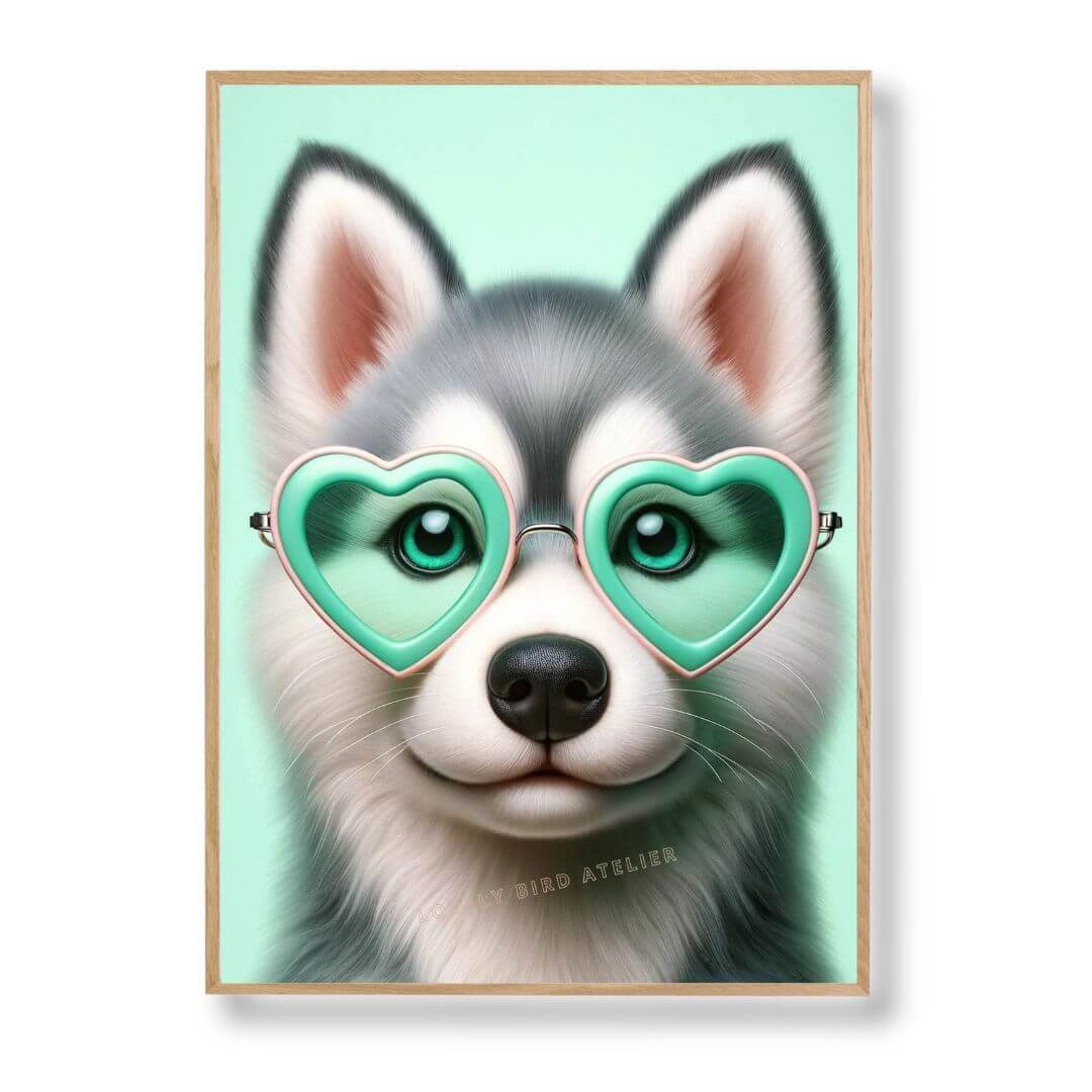 Affiche Chiot Pop Blue - Atelier Les Jolies Choses  