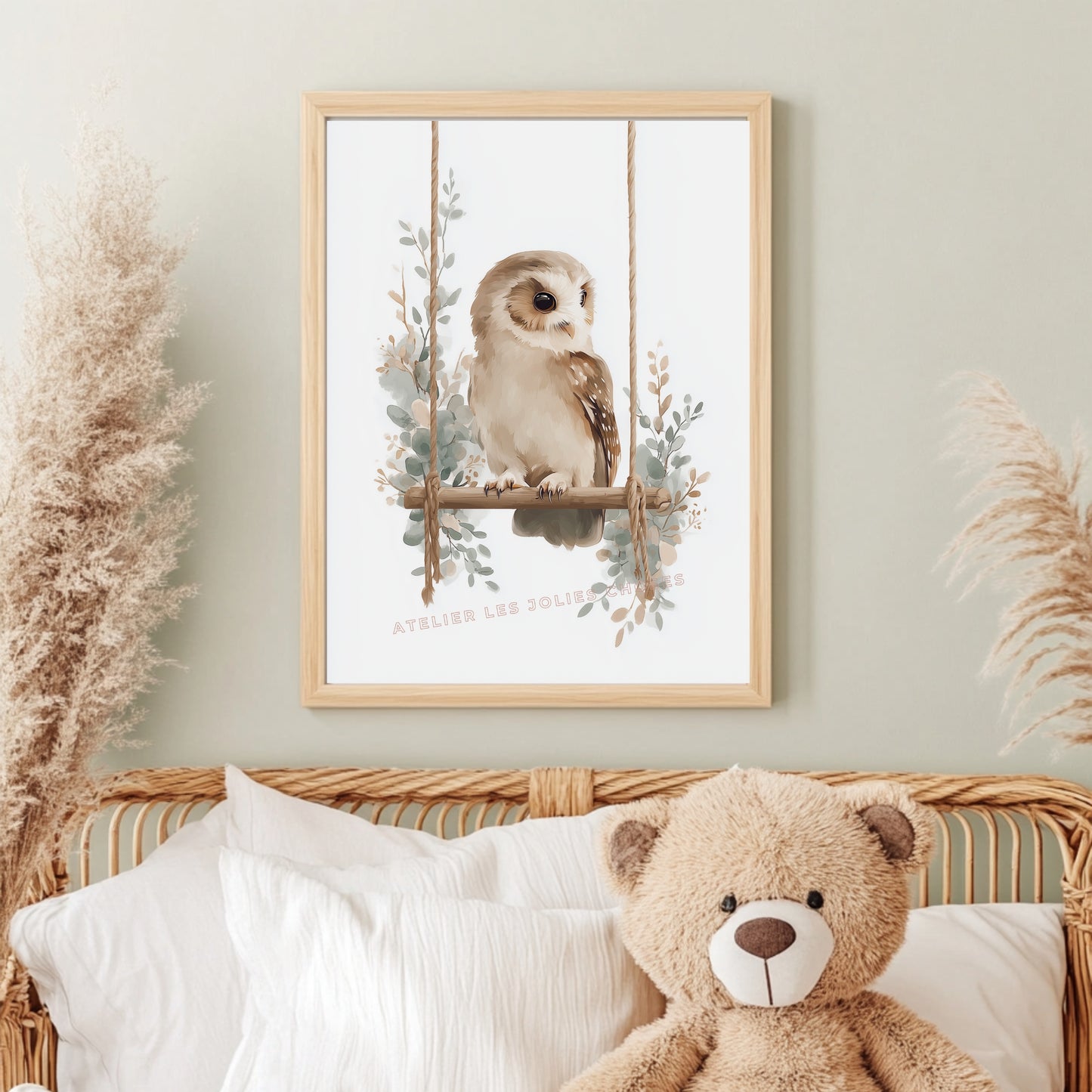 Affiche Chouette - Balançoire des Rêves