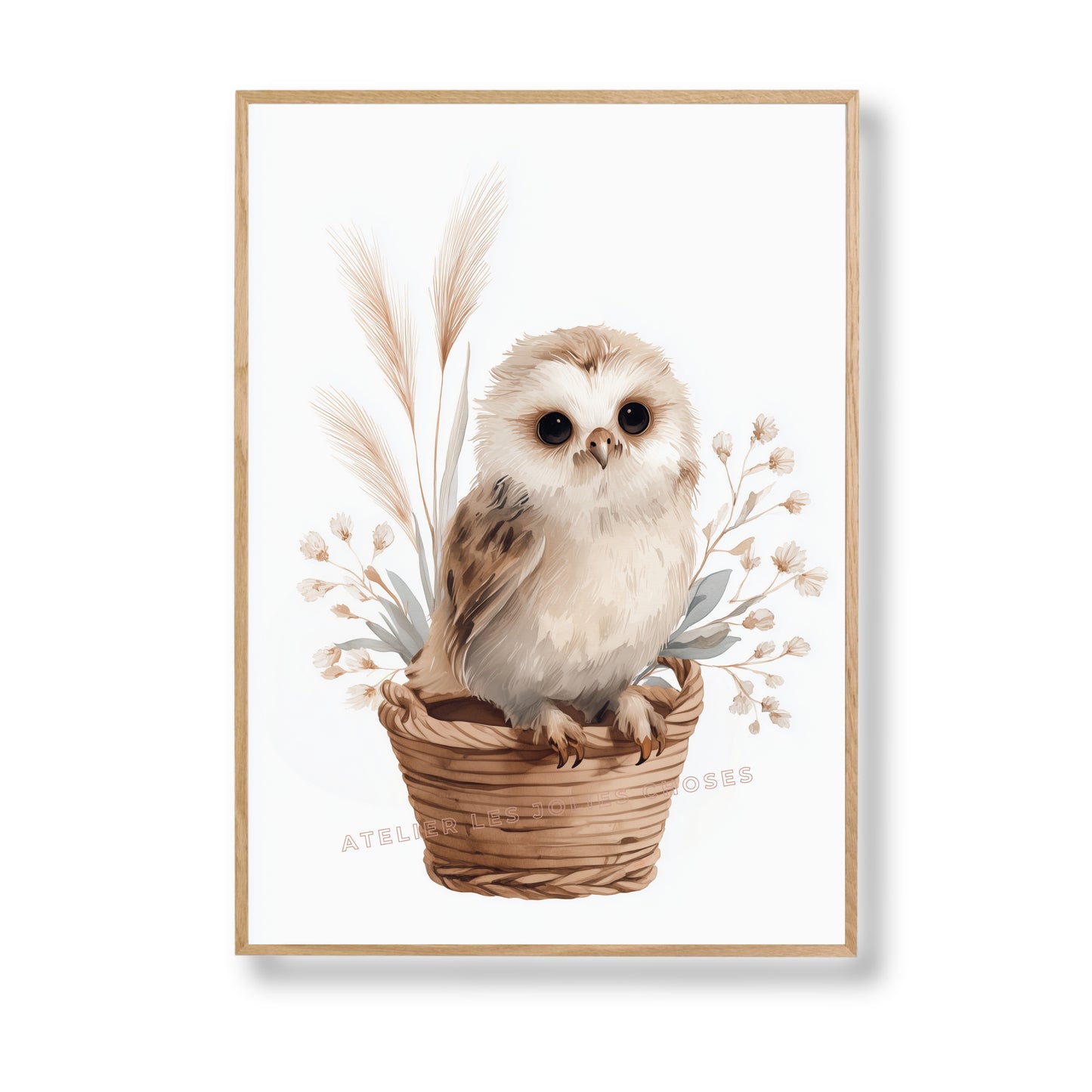 Affiche Chouette - Nid de Tendresse