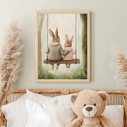 Affiche Duo Lapins - Atelier Les Jolies Choses  