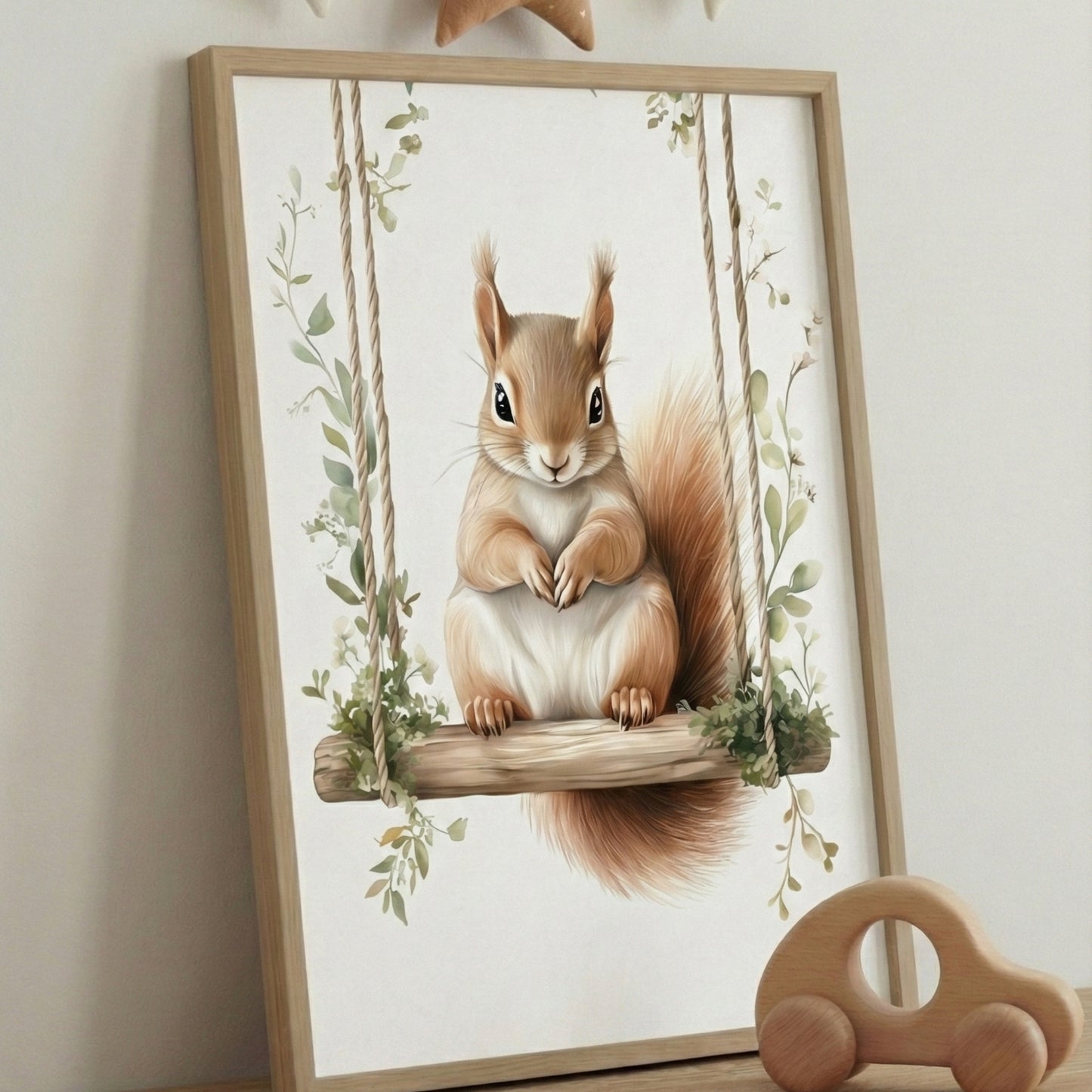 Affiche Ecureuil & Balancelle - Atelier Les Jolies Choses