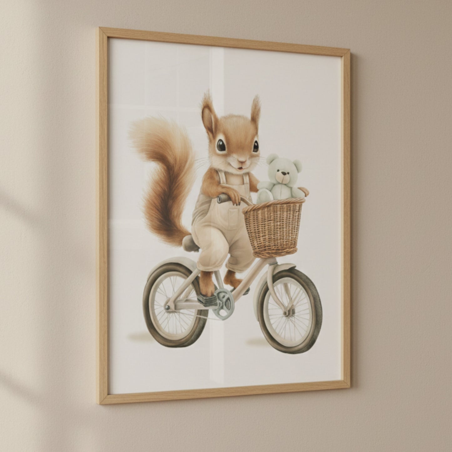 Affiche Ecureuil & Bicyclette - Atelier Les Jolies Choses