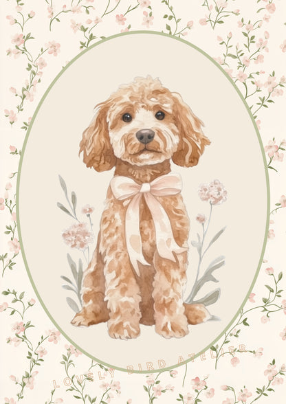 Affiche Joli Toutou & Petites Fleurs - Atelier Les Jolies Choses  