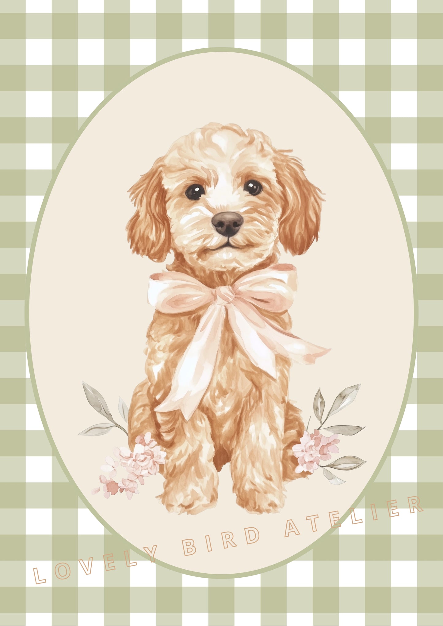 Affiche Joli Toutou & Vichy - Atelier Les Jolies Choses  