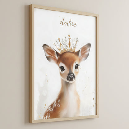 Affiche Jolie Biche & Couronne - Atelier Les Jolies Choses  