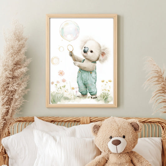 Affiche  Koala & Bulles - Atelier Les Jolies Choses  