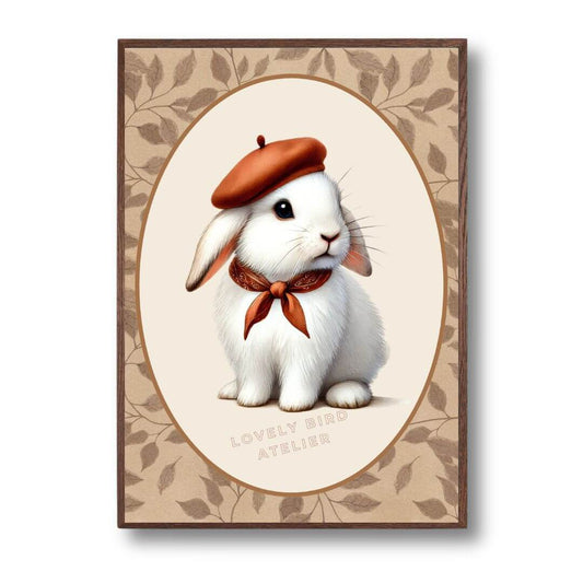 Affiche Lapin & Béret - Atelier Les Jolies Choses  