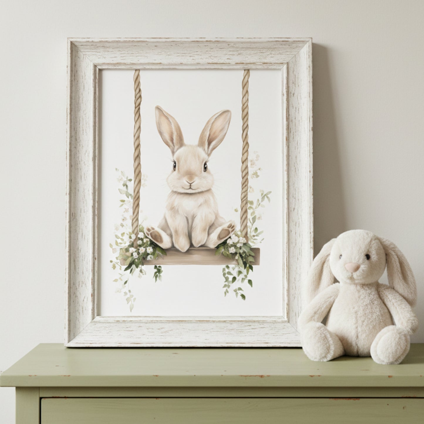 Affiche Lapin & Balancelle - Atelier Les Jolies Choses  