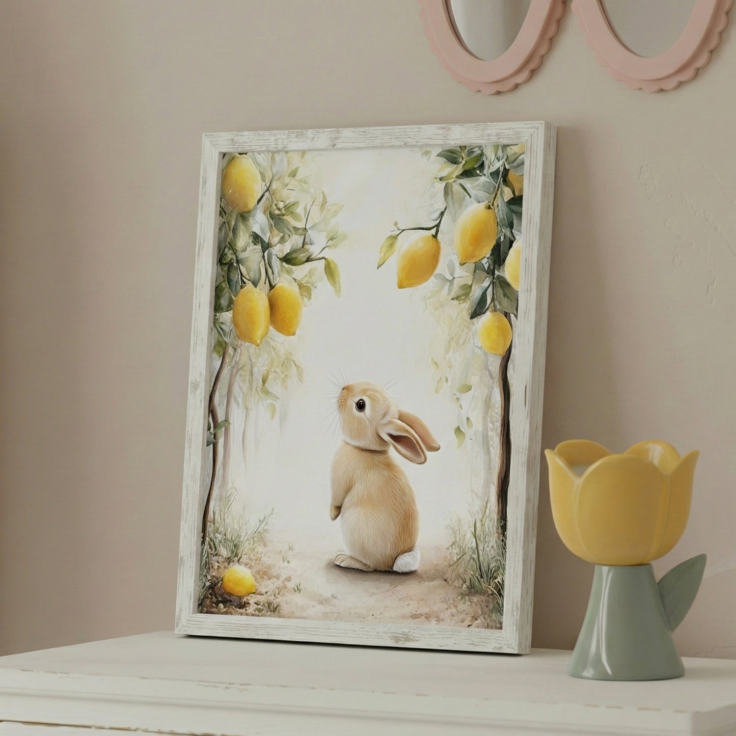 Affiche Lapin & Citronniers - Atelier Les Jolies Choses