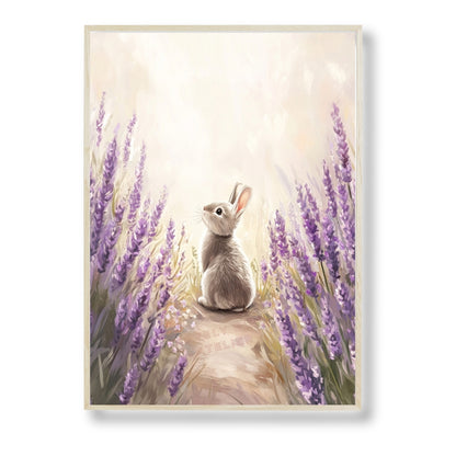 Affiche Lapin  & Lavandes - Atelier Les Jolies Choses  