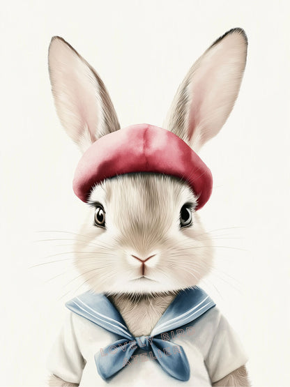 Affiche Lapin Marin - Atelier Les Jolies Choses  