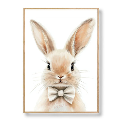 Affiche Lapin & Nœud Papillon - Atelier Les Jolies Choses  