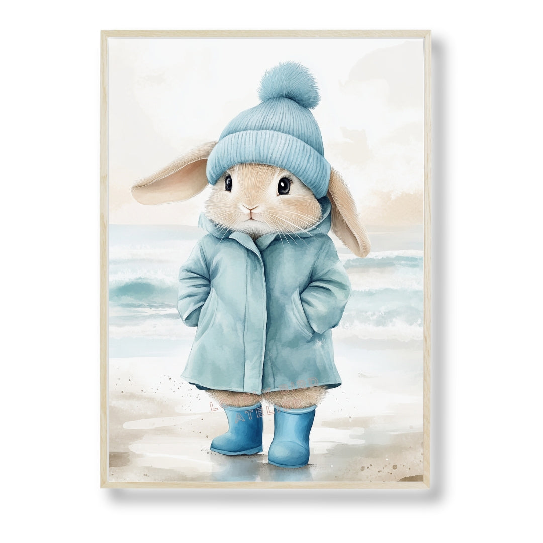 Affiche Lapin & Océan - Atelier Les Jolies Choses  