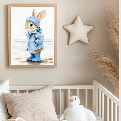 Affiche Lapin en Ciré - Atelier Les Jolies Choses  