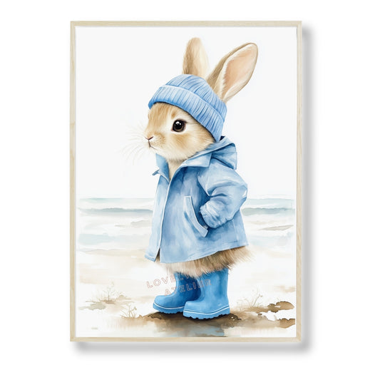 Affiche Lapin en Ciré - Atelier Les Jolies Choses  