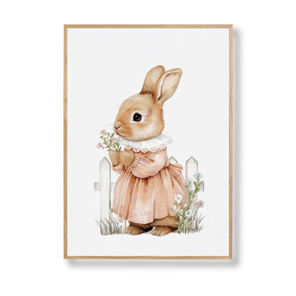Affiche Lapine  – La promenade du matin - Atelier Les Jolies Choses  