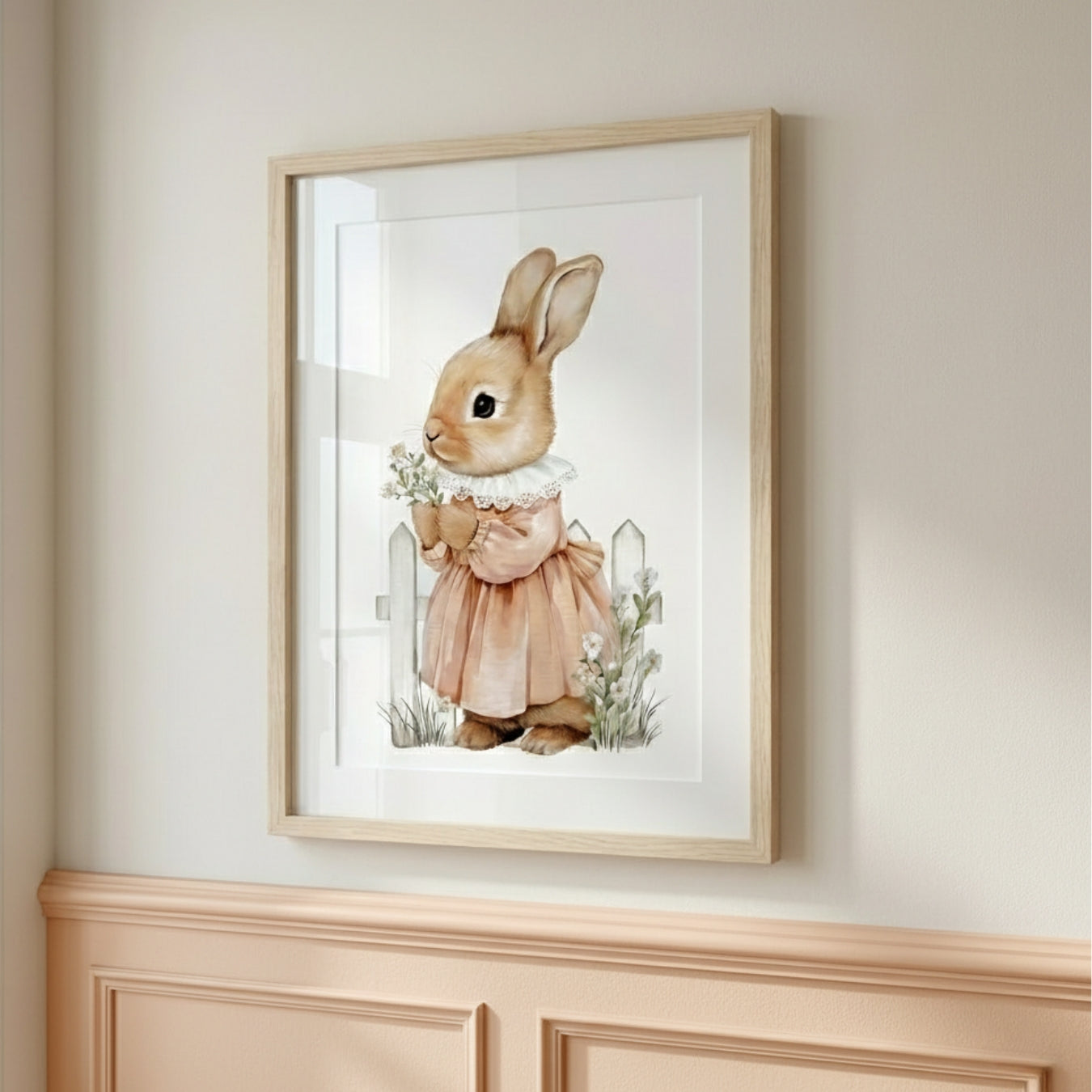 Affiche Lapine  – La promenade du matin - Atelier Les Jolies Choses  