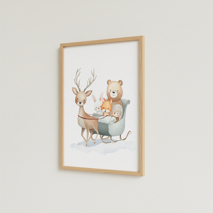 Affiche - Le Traîneau des Copains de la Forêt