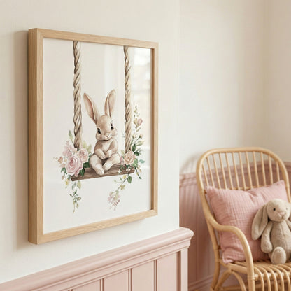 Affiche - Le rêve suspendu du petit lapin - Atelier Les Jolies Choses  