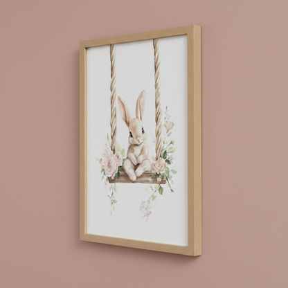 Affiche - Le rêve suspendu du petit lapin - Atelier Les Jolies Choses  