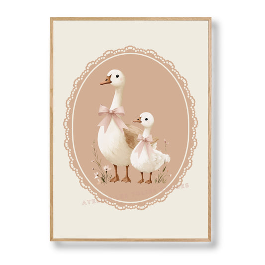 Affiche Les Oies - Complices du soir - Atelier Les Jolies Choses  