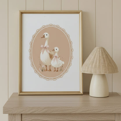 Affiche Les Oies - Complices du soir - Atelier Les Jolies Choses  