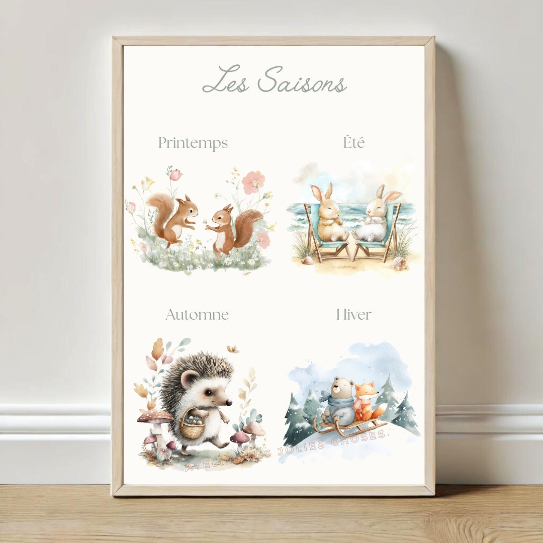 Affiche Les Saisons