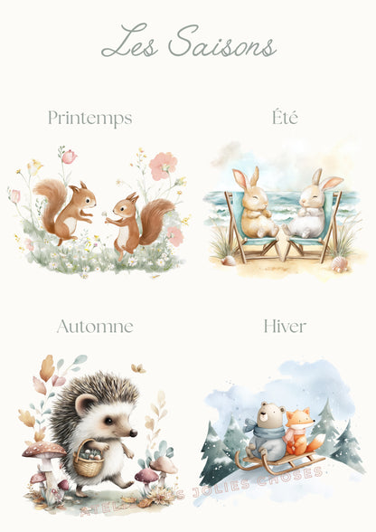 Affiche Les Saisons