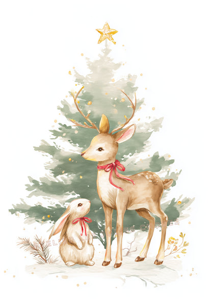 Affiche  - Les amis du bois enchanté - Atelier Les Jolies Choses