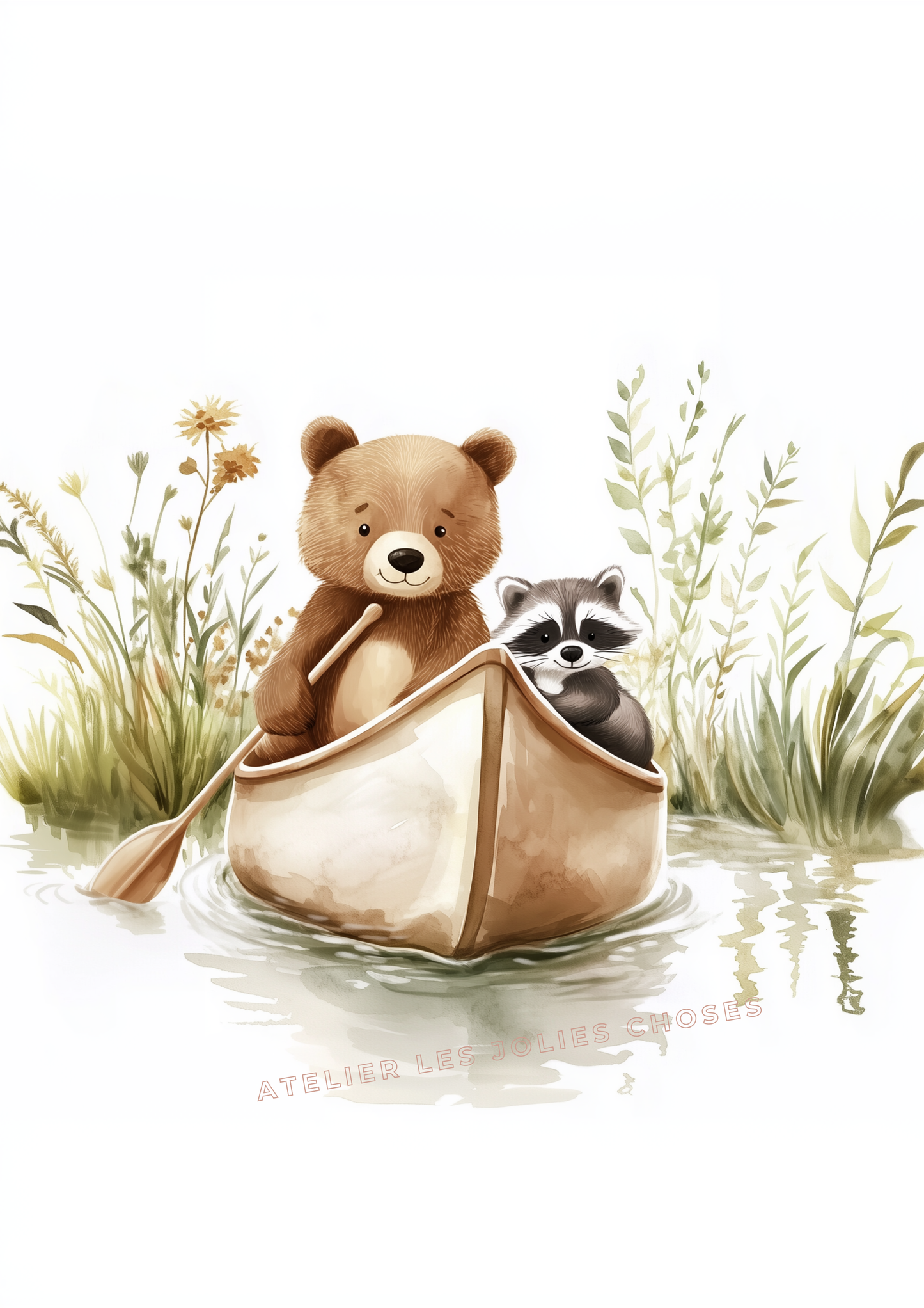 Affiche - Les aventuriers du ruisseau - Atelier Les Jolies Choses  