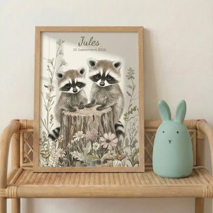 Affiche - Les ratons câlins - Atelier Les Jolies Choses