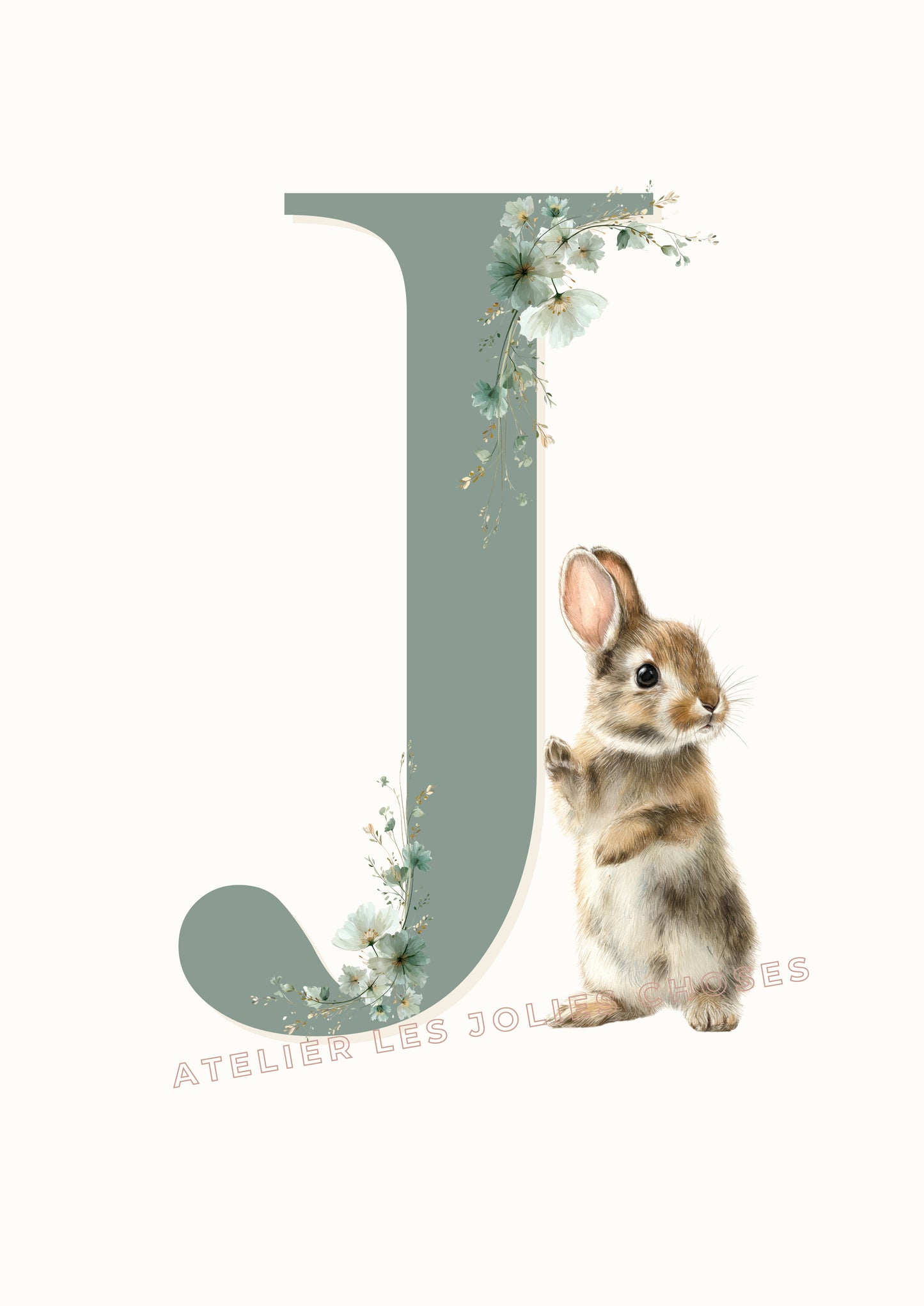 Affiche - Lettre J - Atelier Les Jolies Choses