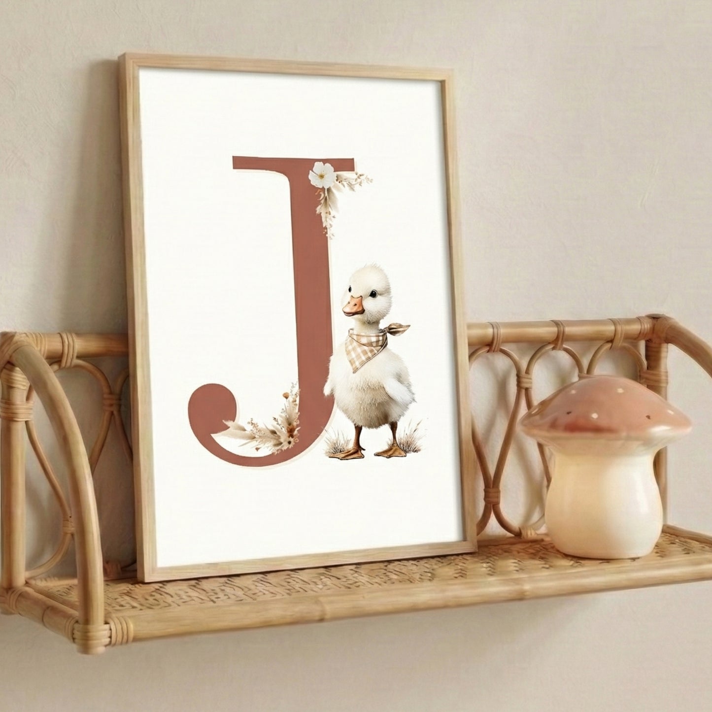 Affiche Lettre J & Oie - Atelier Les Jolies Choses  