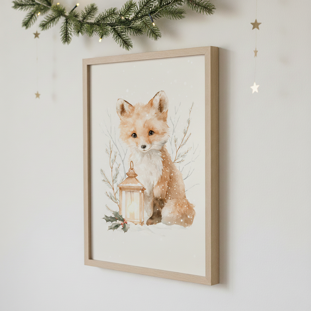 Affiche - Lumière de Noël - Atelier Les Jolies Choses