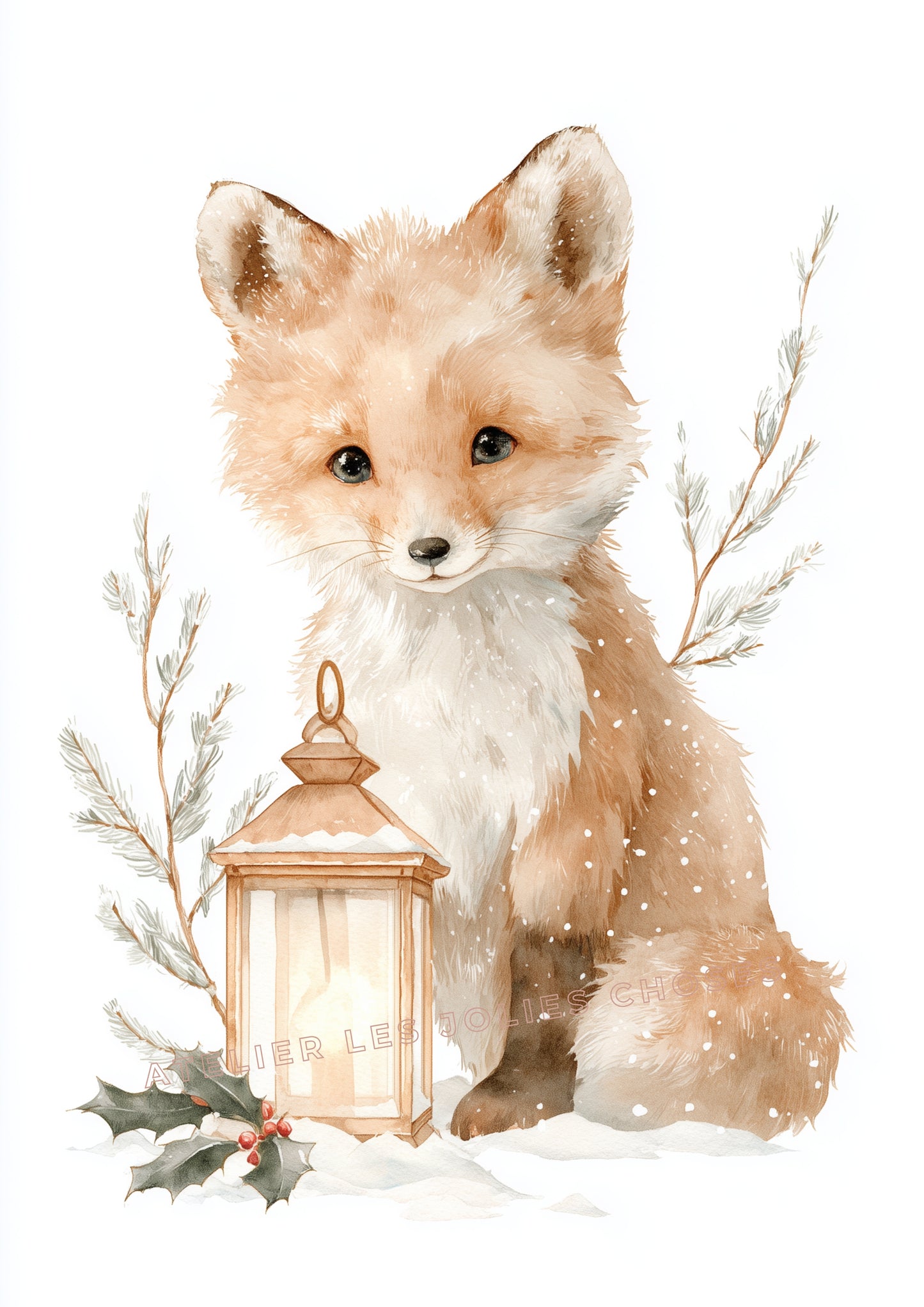 Affiche - Lumière de Noël - Atelier Les Jolies Choses