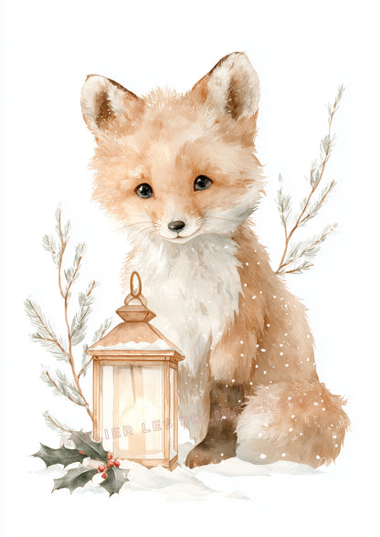 Affiche - Lumière de Noël - Atelier Les Jolies Choses