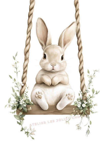 Affiche - Mon Petit Lapin Rêveur