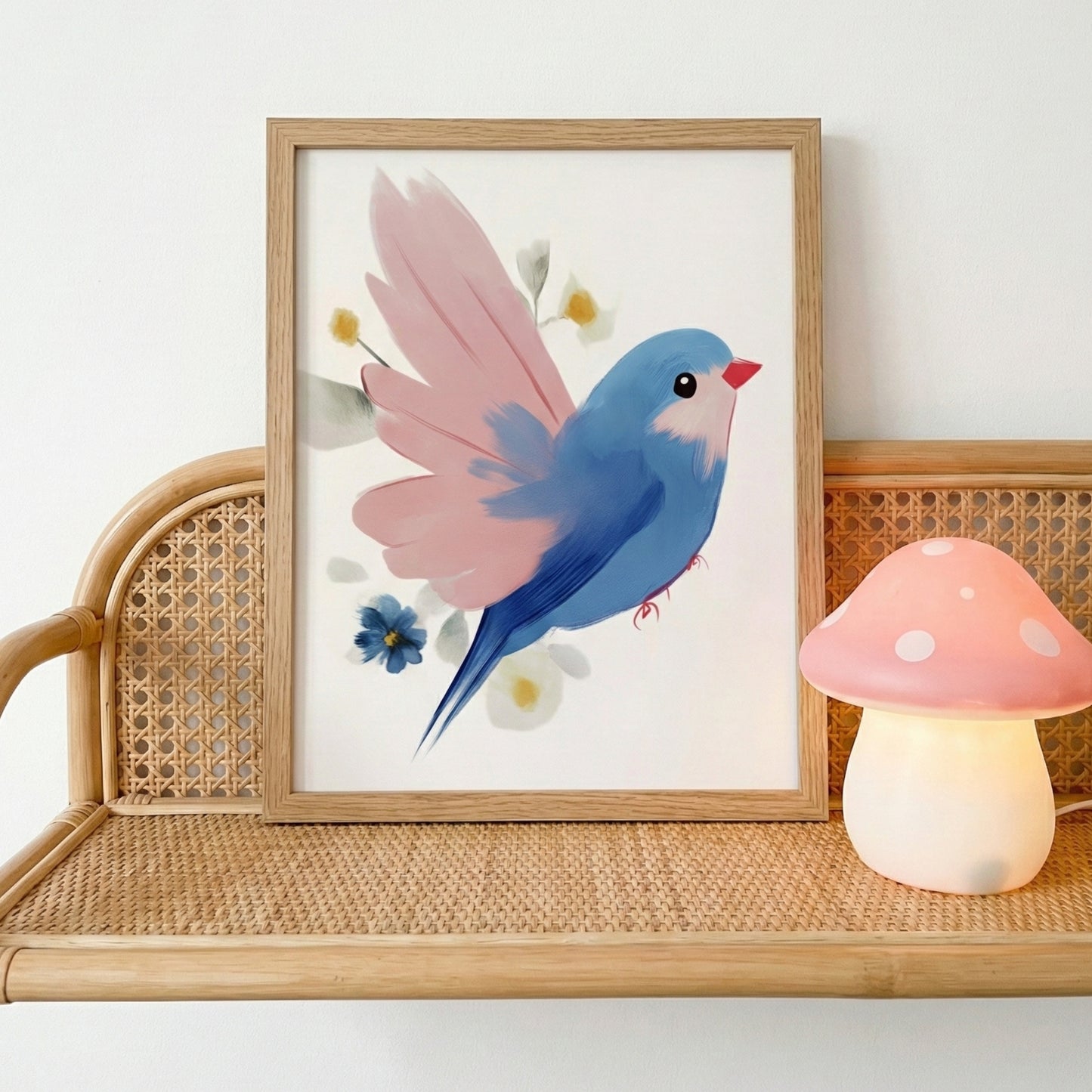 Affiche Oiseau & Aquarelle - Atelier Les Jolies Choses