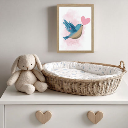 Affiche Oiseau & Cœur - Atelier Les Jolies Choses  