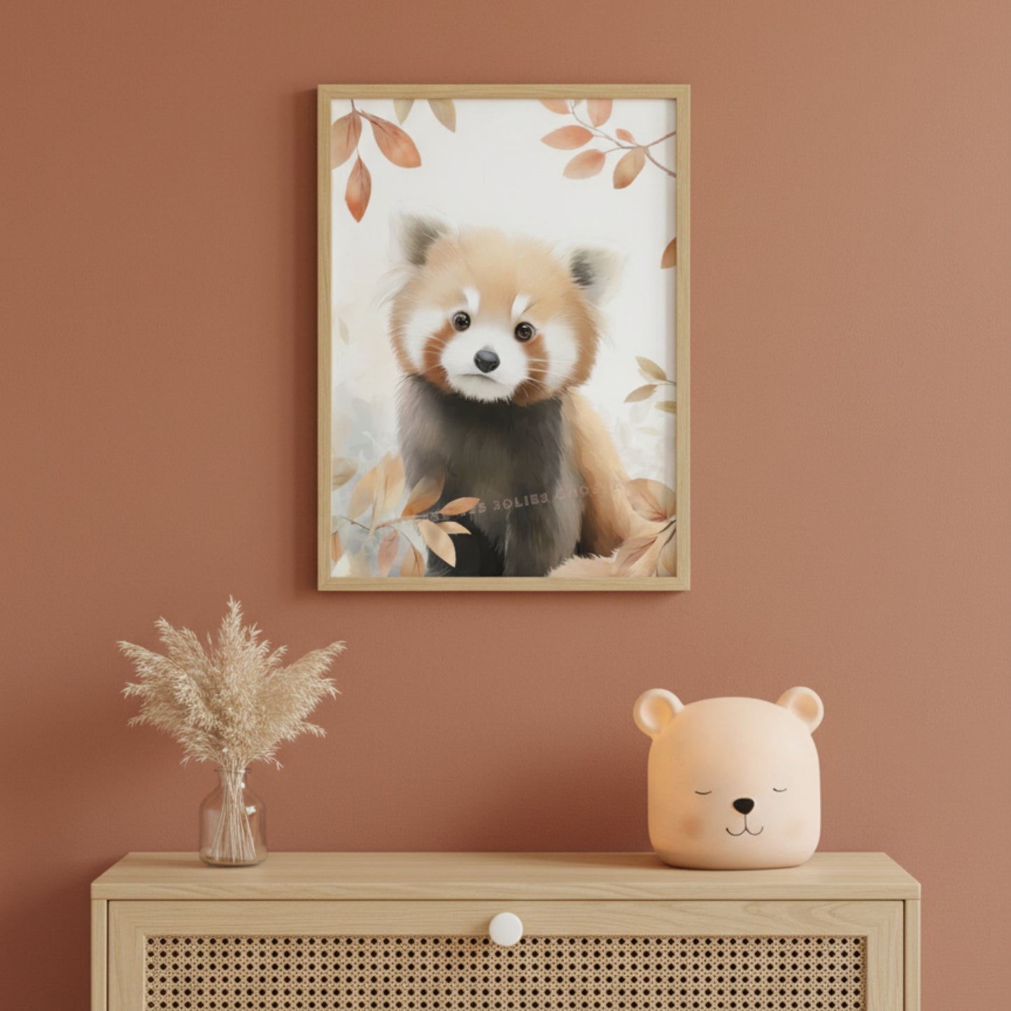 Affiche Panda Roux - Rêverie Automnale