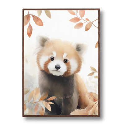 Affiche Panda Roux - Rêverie Automnale