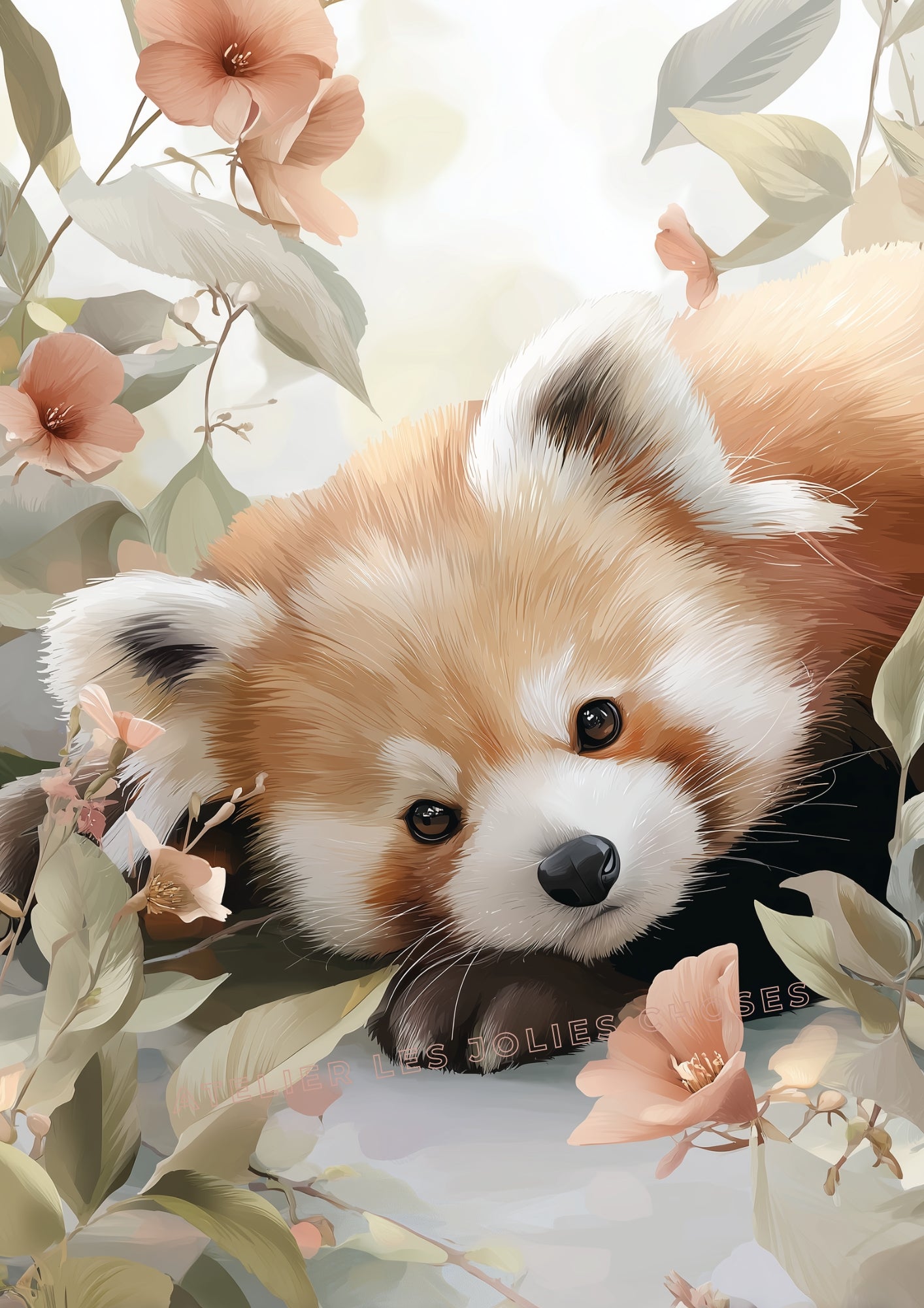 Affiche - Panda Roux Rêveur