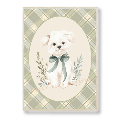 Affiche  Petit Chien & Tartan - Atelier Les Jolies Choses  