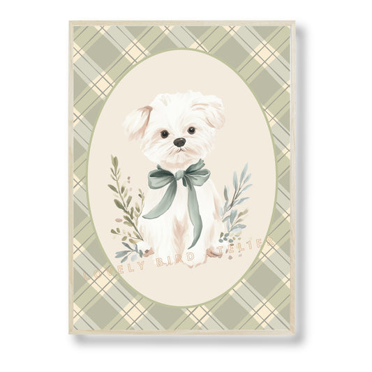 Affiche  Petit Chien & Tartan - Atelier Les Jolies Choses  